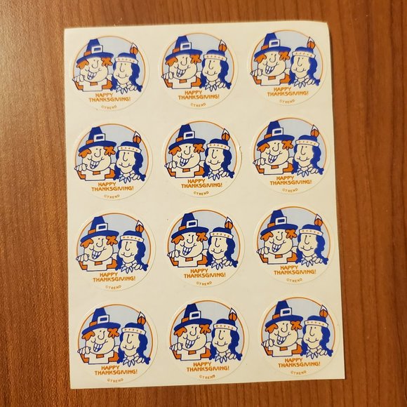 Vintage Trend Thanksgiving Smelly Stickers - Picture 1 of 4